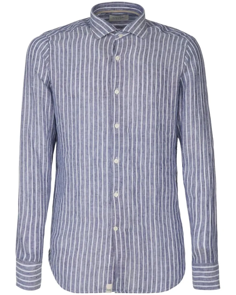 Tintoria Mattei striped shirt Blau