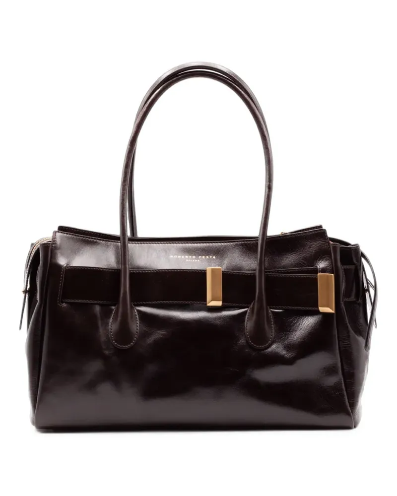 FESTA Milano Emeralda Tote Bag - Braun Braun