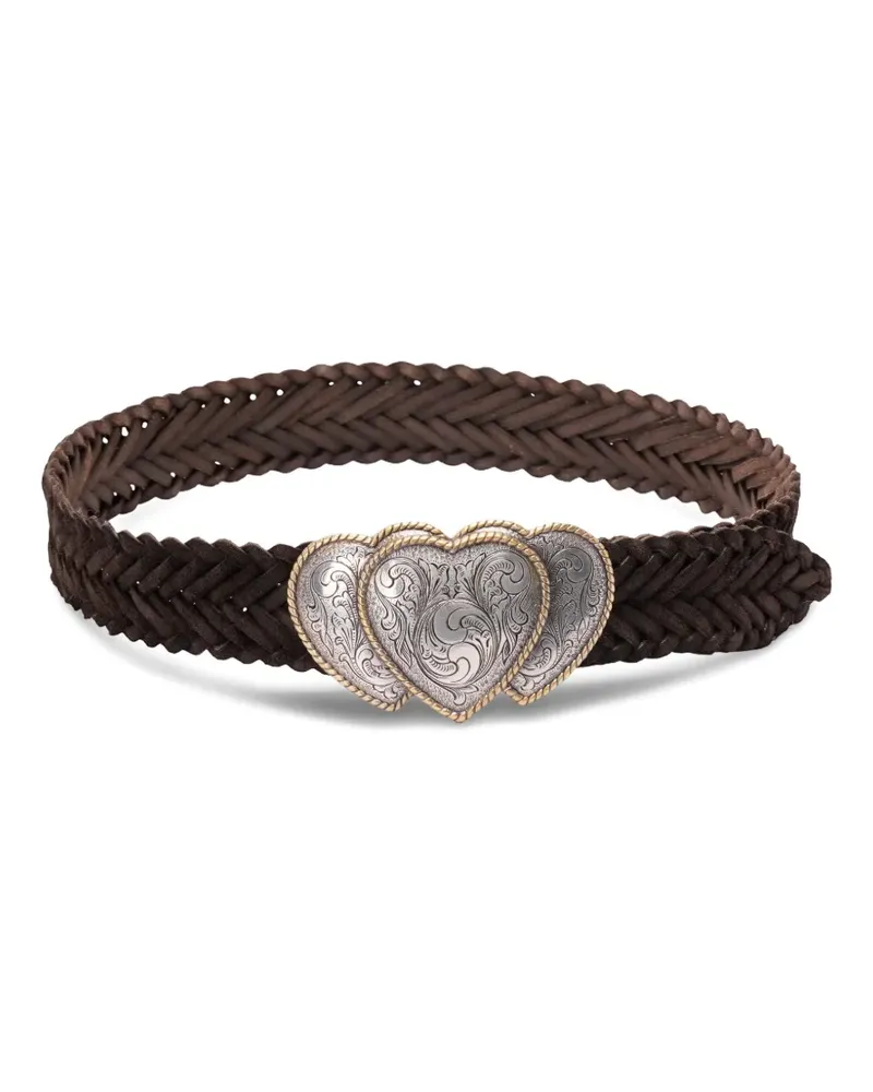 Kate Cate Queen Of Hearts buckle belt - Braun Braun