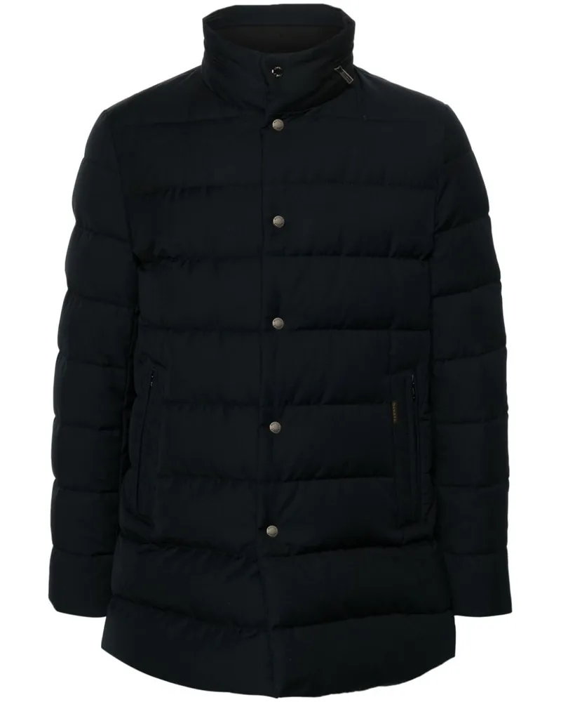MOORER Wattierter Imel Mantel - Blau Blau