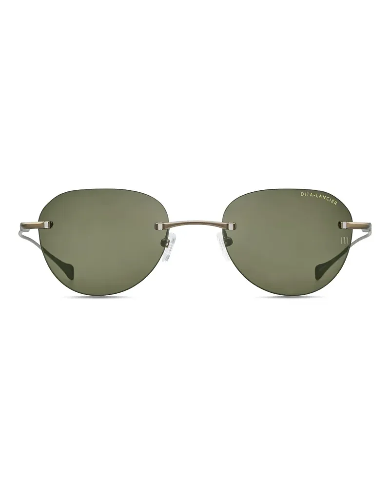 DITA Lancier Sonnenbrille im Metallic-Look - Schwarz Schwarz