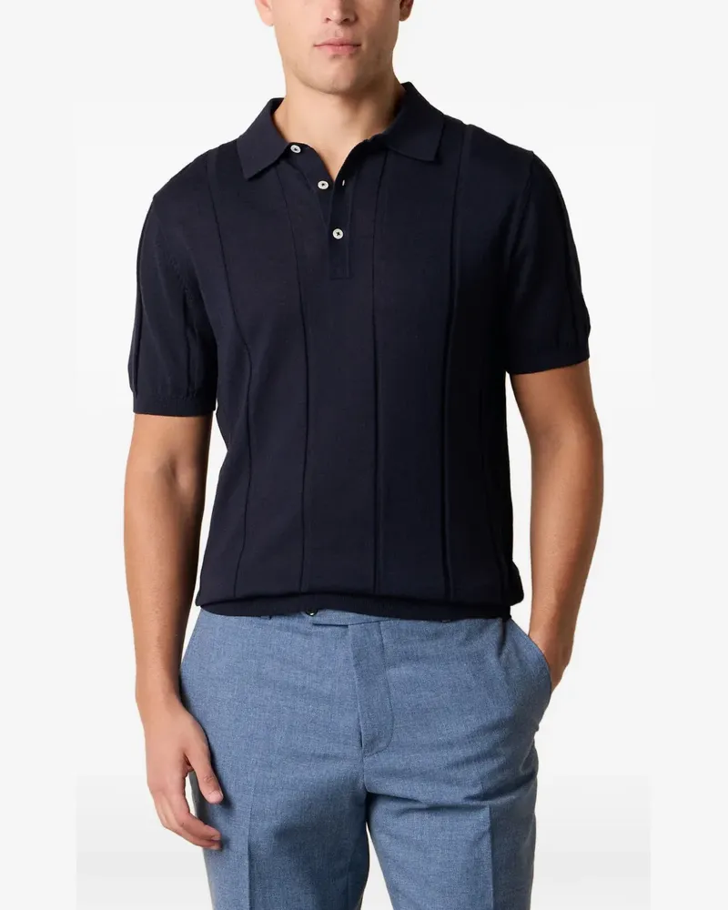 Brooks Brothers Geripptes Poloshirt - Blau Blau