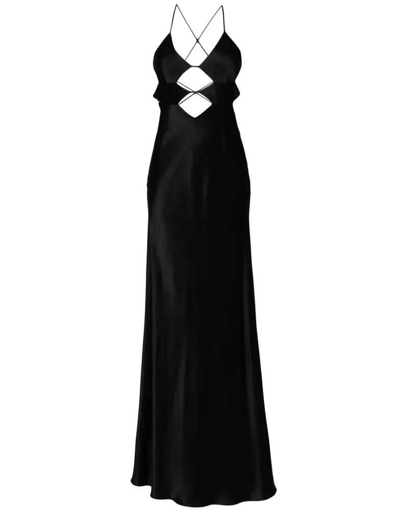 mason by michelle mason Abendkleid mit Cut-Out-Detail - Schwarz Schwarz