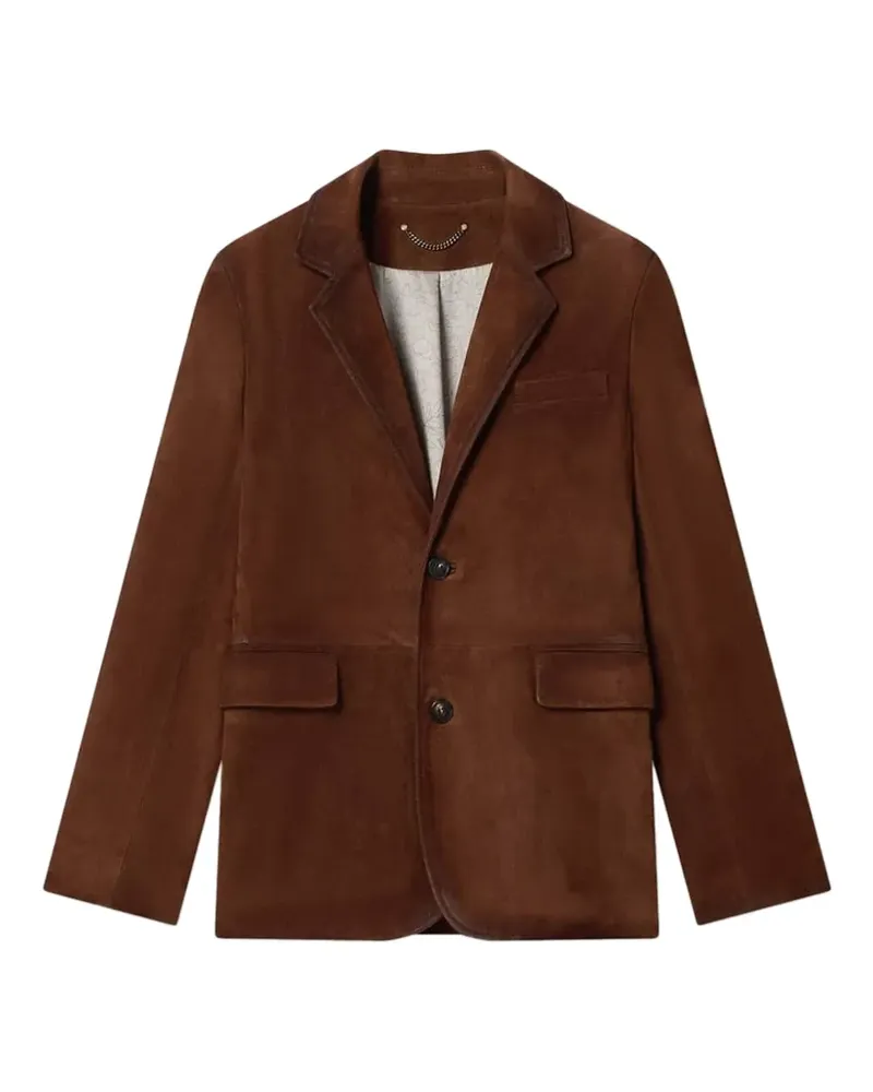 Golden Goose Jacke aus gewachstem Wildleder in Braun Braun