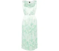 Midikleid mit Gürtel - Grün