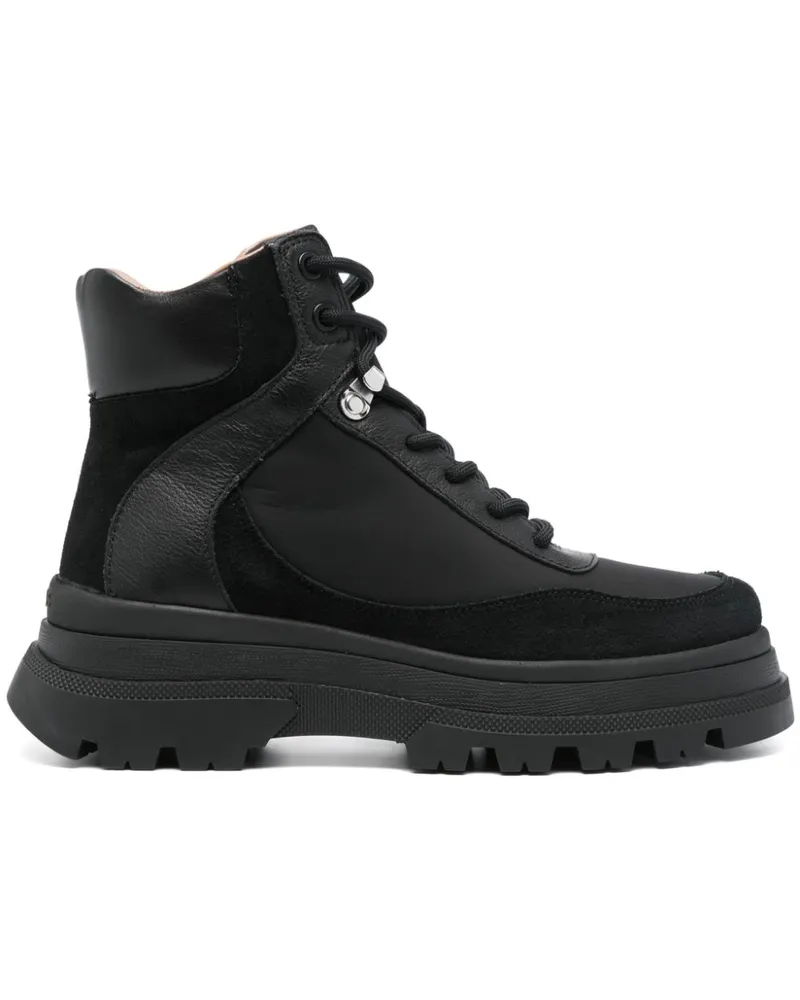 HUGO BOSS Knöchelhohe Schnürstiefel - Schwarz Schwarz