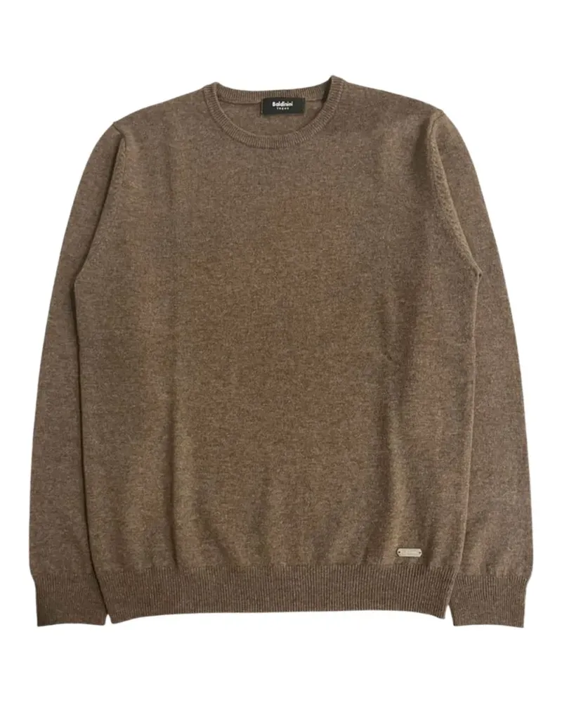Baldinini Sweatshirt mit Logo-Schild - Braun Braun