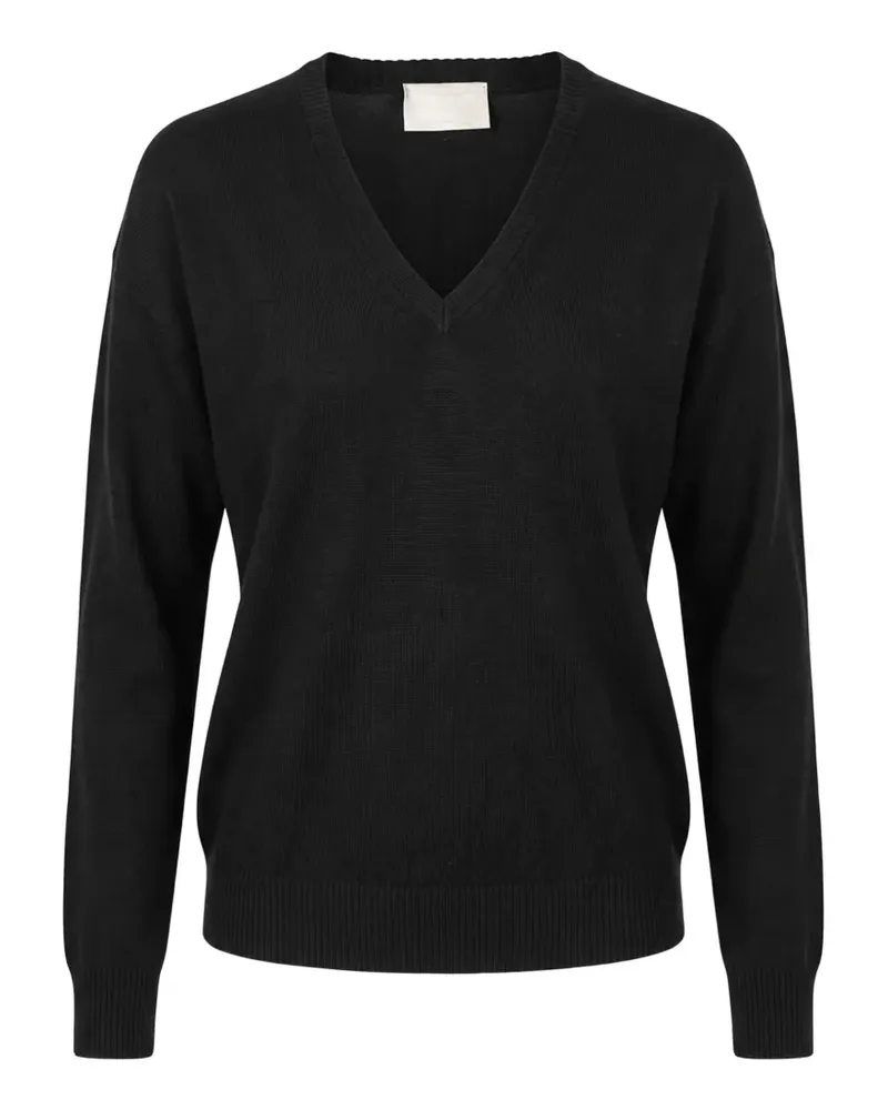 Drumohr  V-neck merino wool sweater - Schwarz Schwarz
