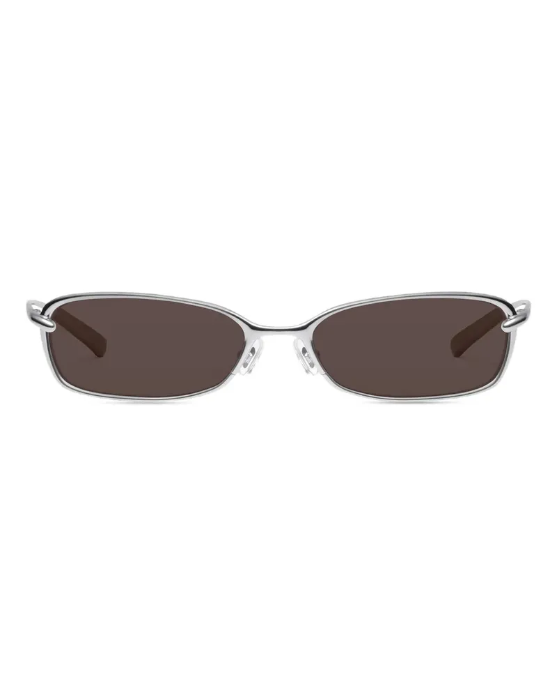 Gentle Monster Rollie 02 Sonnenbrille mit eckigem Gestell - Silber Silber