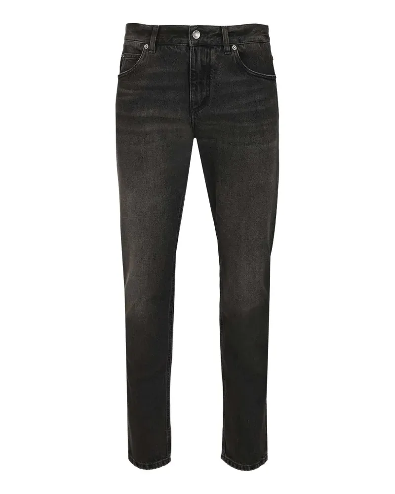 Dolce & Gabbana logo-plaque jeans - Schwarz Schwarz