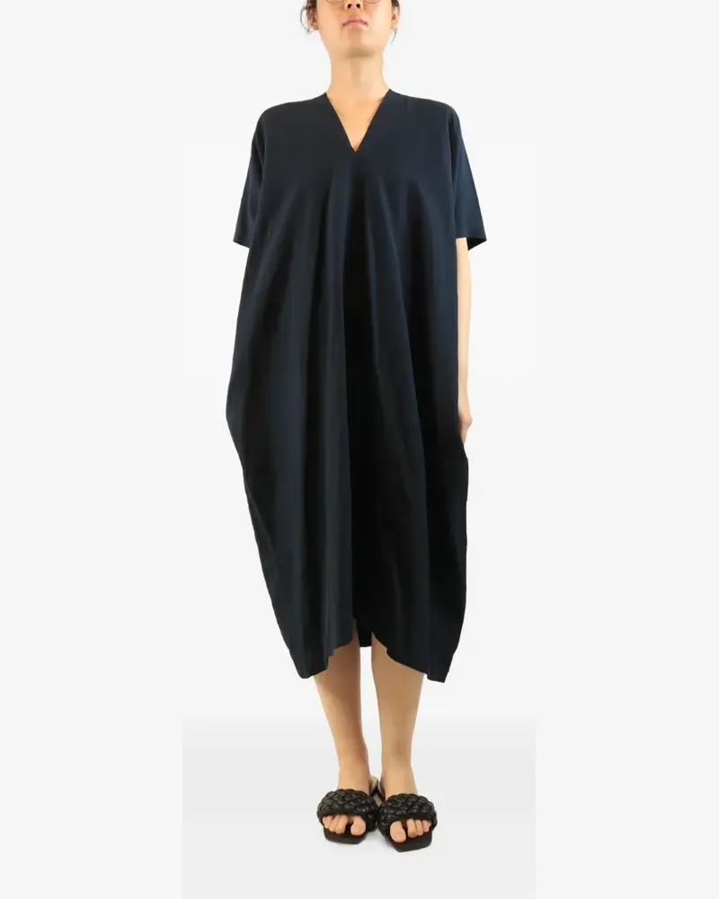 dosa Midikleid mit V-Ausschnitt - Blau Blau