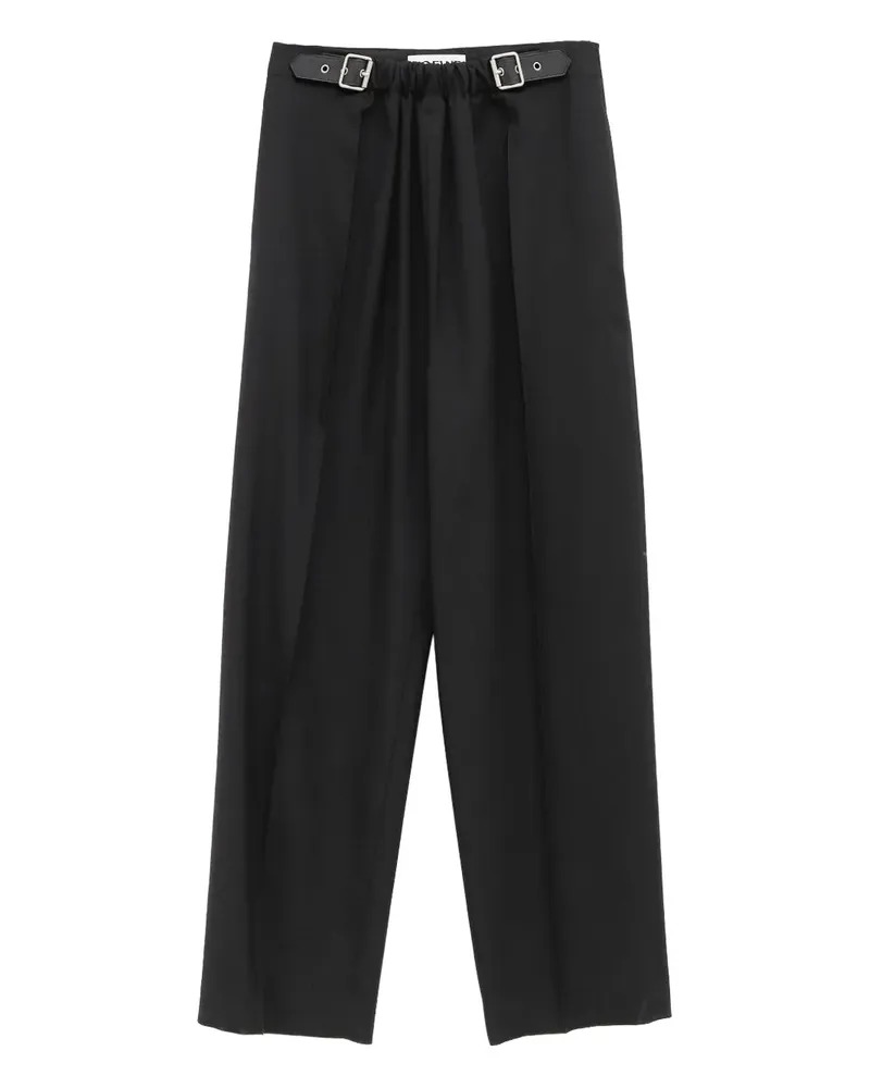 Loewe Bundfaltenhose mit Schnalle - Schwarz Schwarz