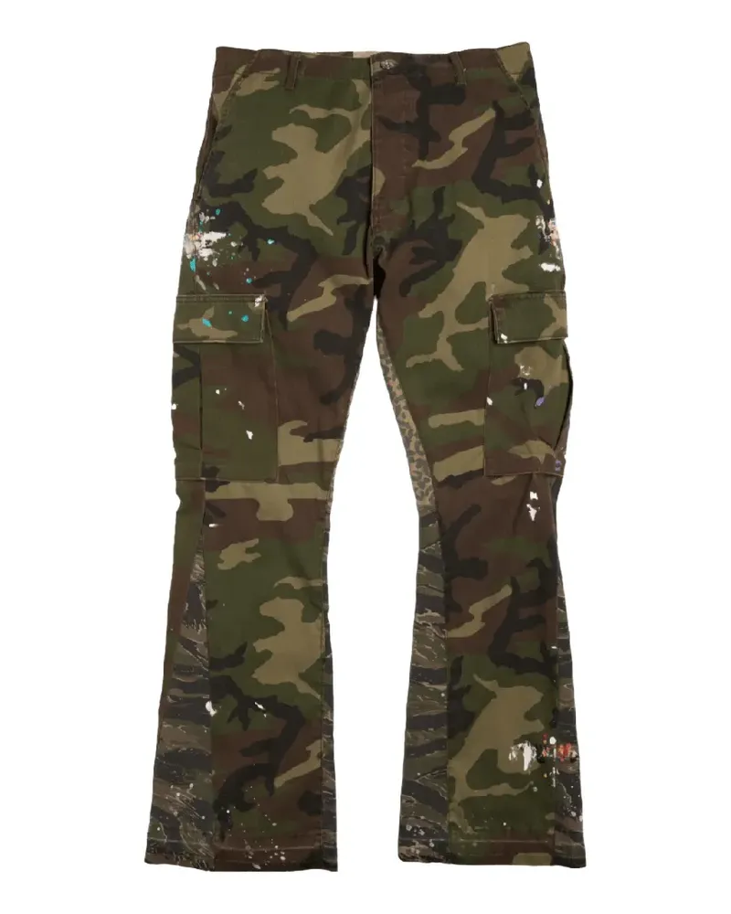 GALLERY DEPT. LA Flare paint-splatter cargo pants - Grün Grün