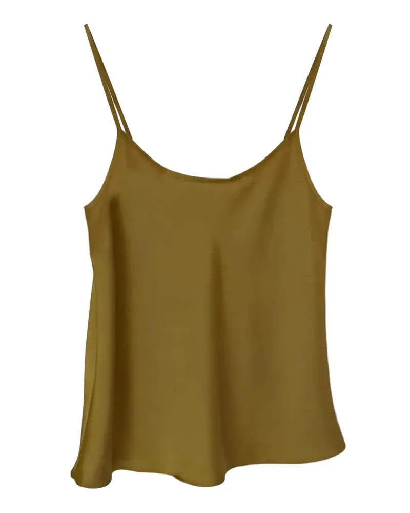 Black Label spaghetti-strap blouse - Grün Grün