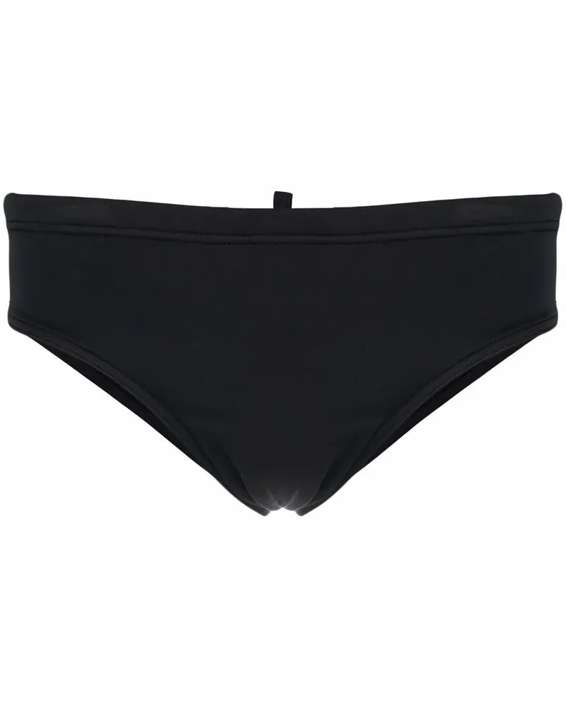 Dsquared2 Badehose mit Logo-Print - Schwarz Schwarz