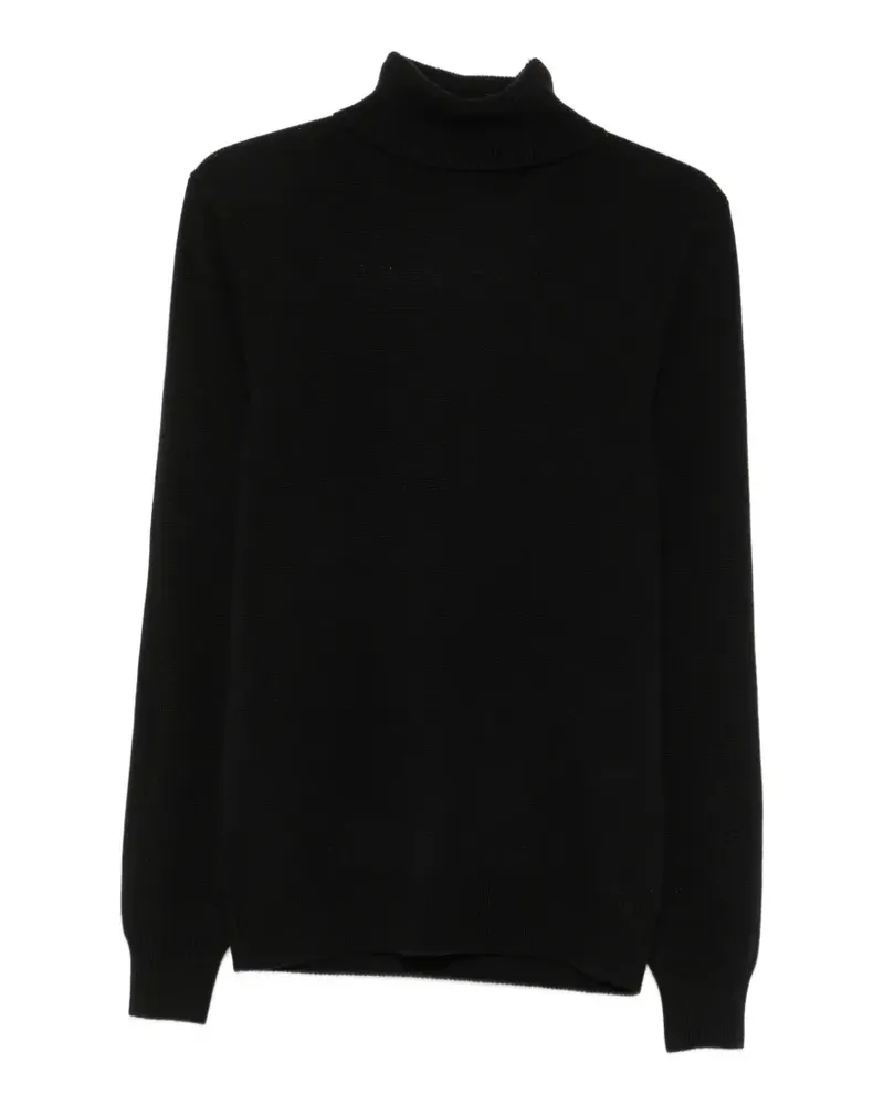 Malo roll-neck knitted - Schwarz Schwarz