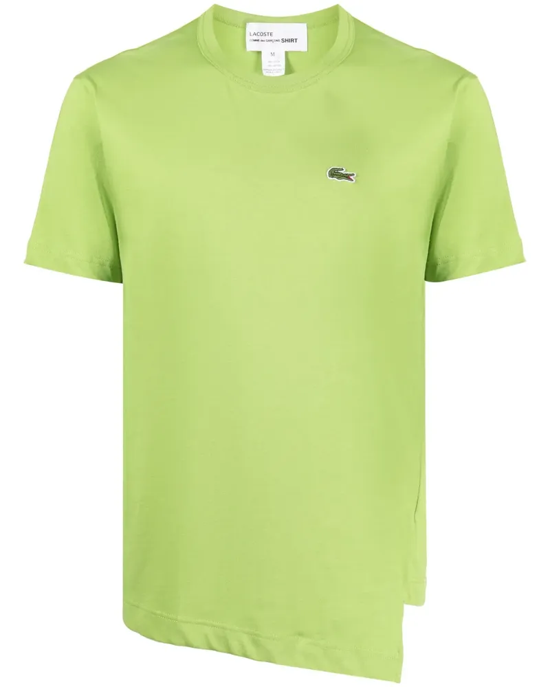 Comme des Garçons x Lacoste Asymmetrisches T-Shirt - Grün Grün