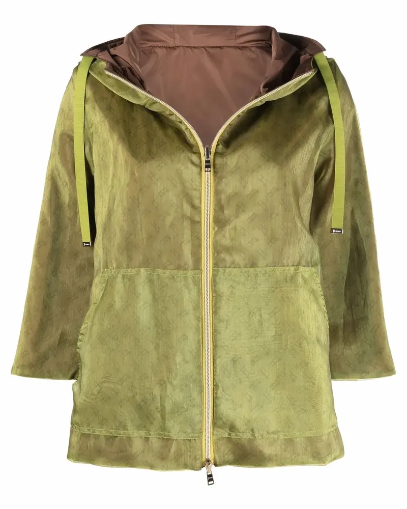 Herno Wendbare Kapuzenjacke - Grün Grün