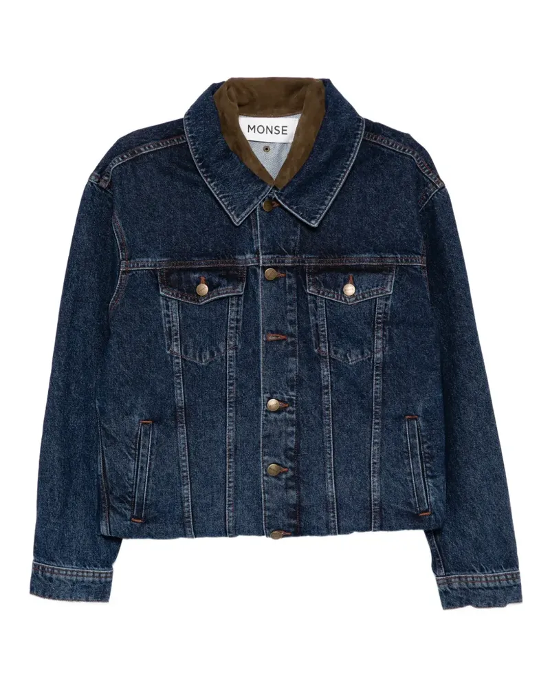 Monse double layer denim jacket - Blau Blau
