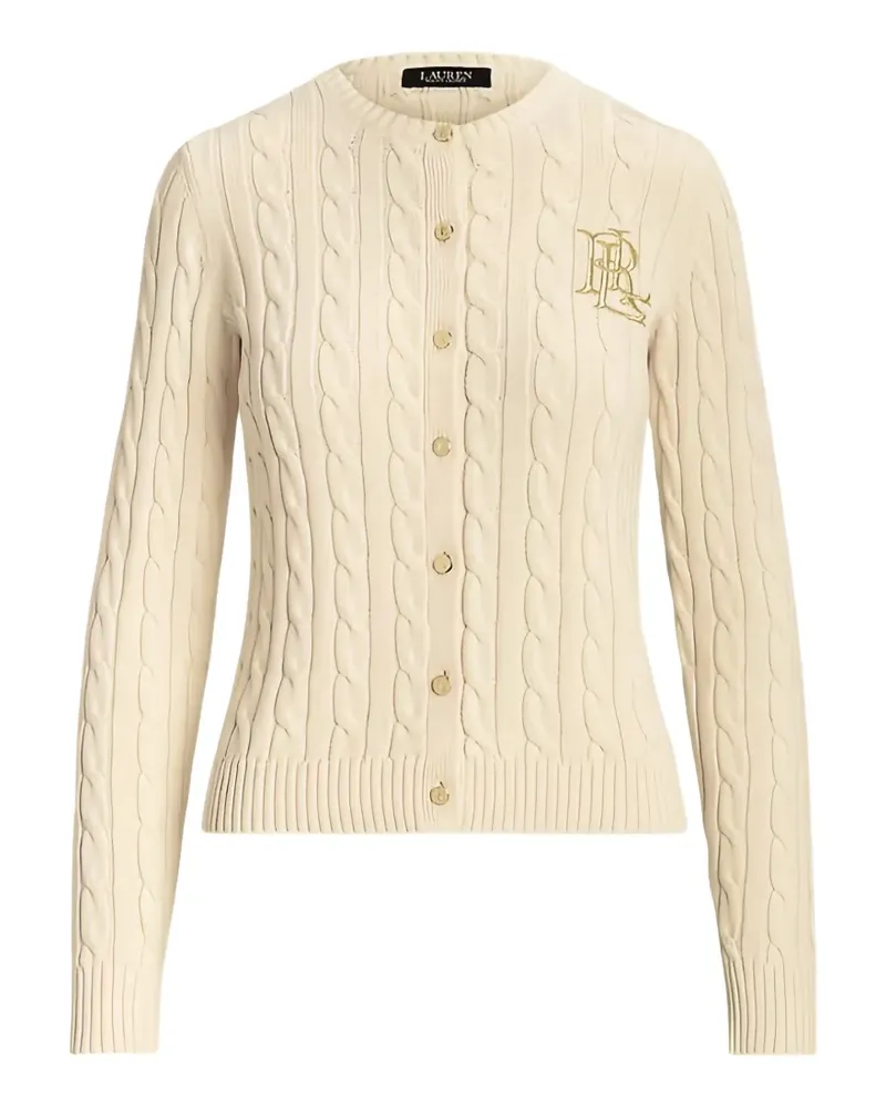 Ralph Lauren Ralhan cable-knit cotton cardigan - Nude Nude