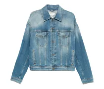 Jeansjacke mit Knopfverschluss - Blau