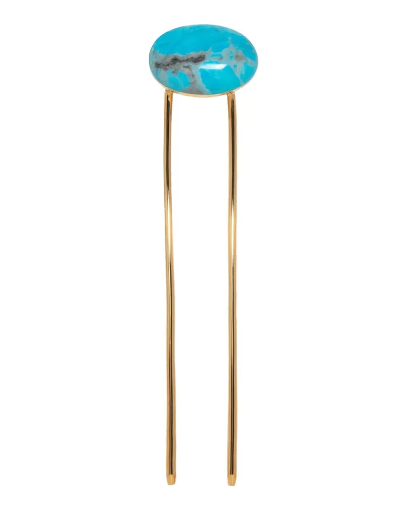 Jennifer Behr Meena stone-embellished hair pin - Gold Gold