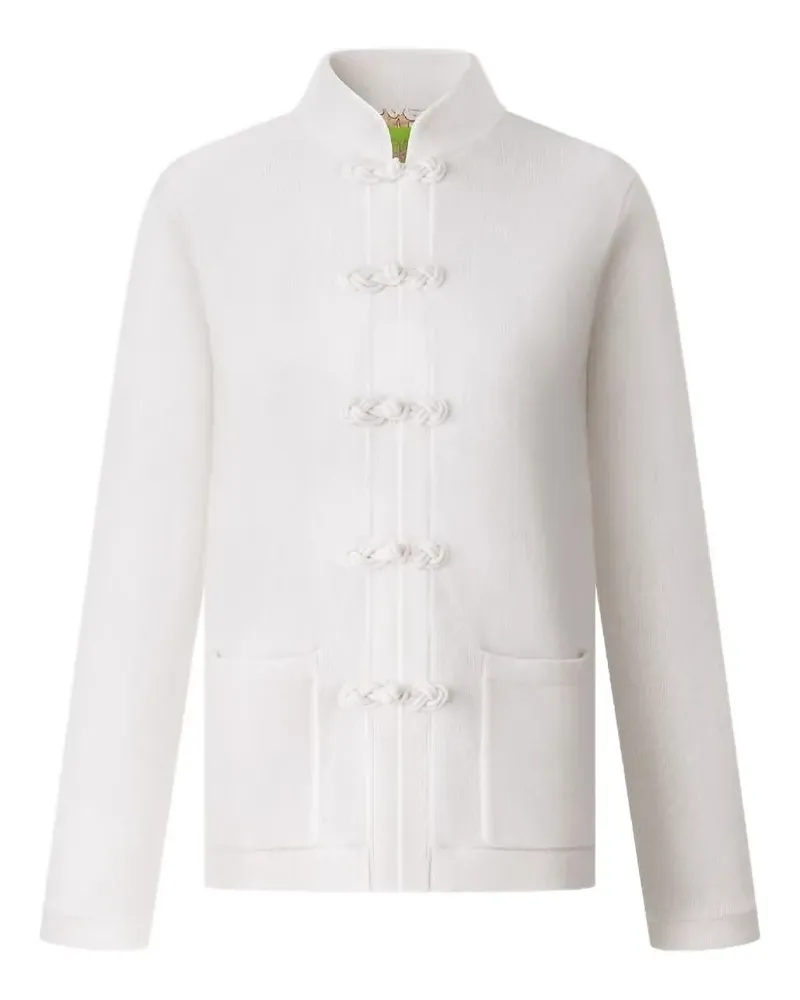 Shanghai Tang Geknöpfter Cardigan - Weiß Weiß