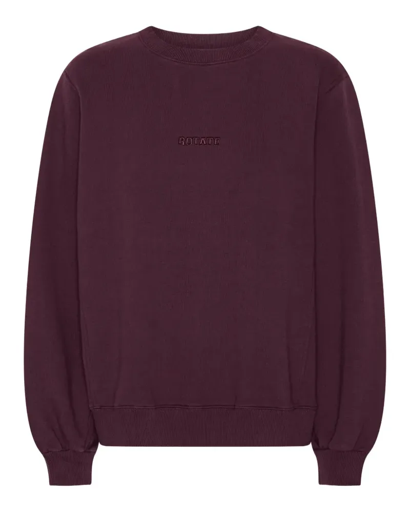 ROTATE Birger Christensen Sweatshirt mit Stickerei - Violett Violett