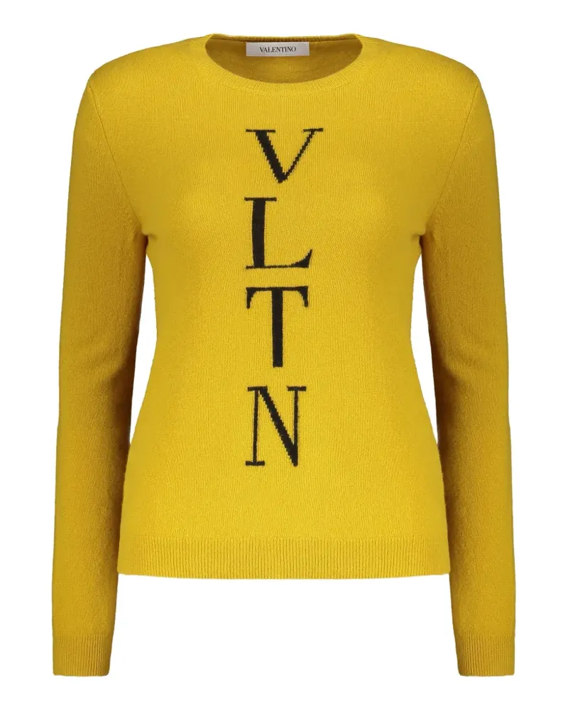 Valentino Garavani VLTN Pullover mit Intarsien-Muster - Gelb Gelb