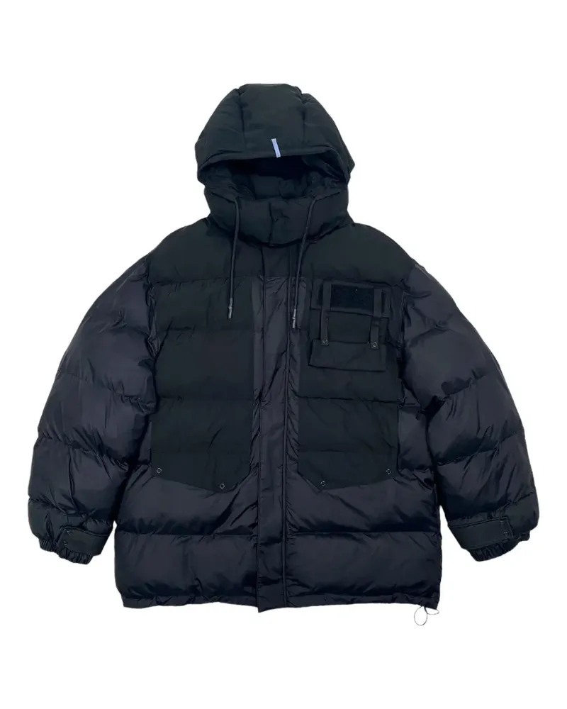 Alexander McQueen oversized pocket down jacket - Schwarz Schwarz