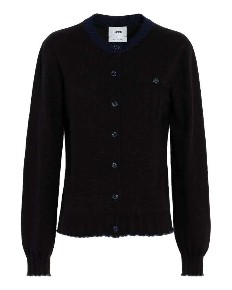 Barrie Gerippter Cardigan - Schwarz Schwarz