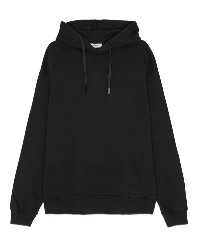 NN 07 Klassischer Hoodie - Schwarz Schwarz