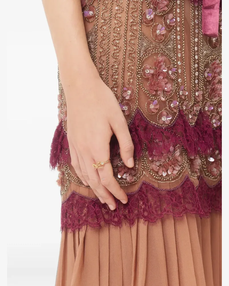 Valentino Garavani VLogo Floc Ring mit Schleife - Gold Gold