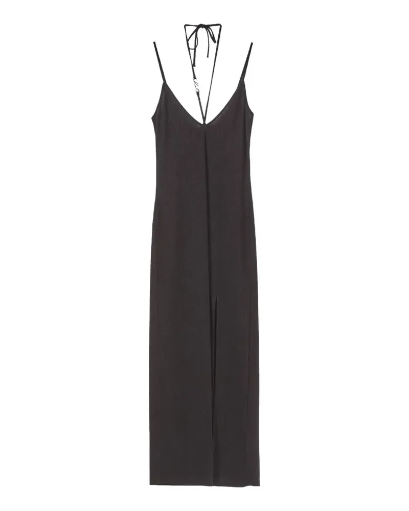 Karl Lagerfeld Karl DNA Shine Neckholder-Kleid - Schwarz Schwarz