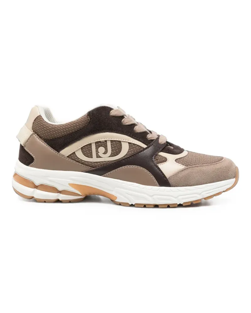 Liu Jo Trixie panelled logo-patch sneakers - Braun Braun