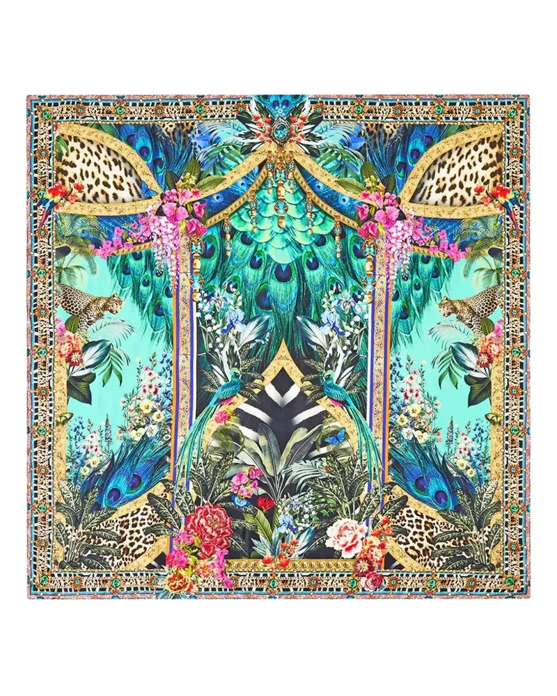 Camilla Animal Alchemy Schal mit Animal-Print - Grün Grün