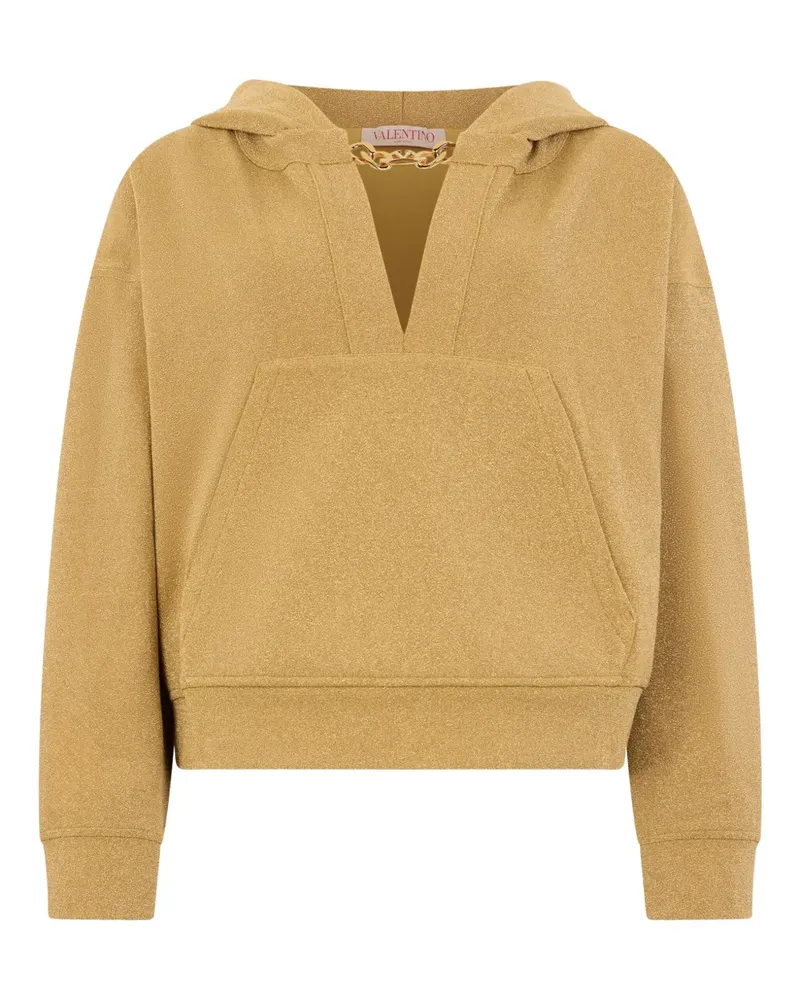 Valentino Garavani Metallischer Hoodie - Gold Gold