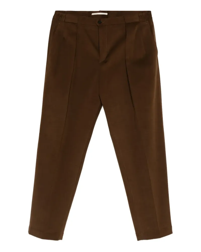 Briglia 1949 Portobello pleat-detail trousers - Braun Braun