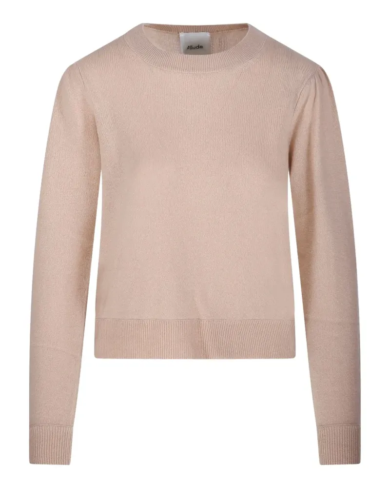 ALLUDE Langärmeliger Kaschmirpullover - Nude Nude