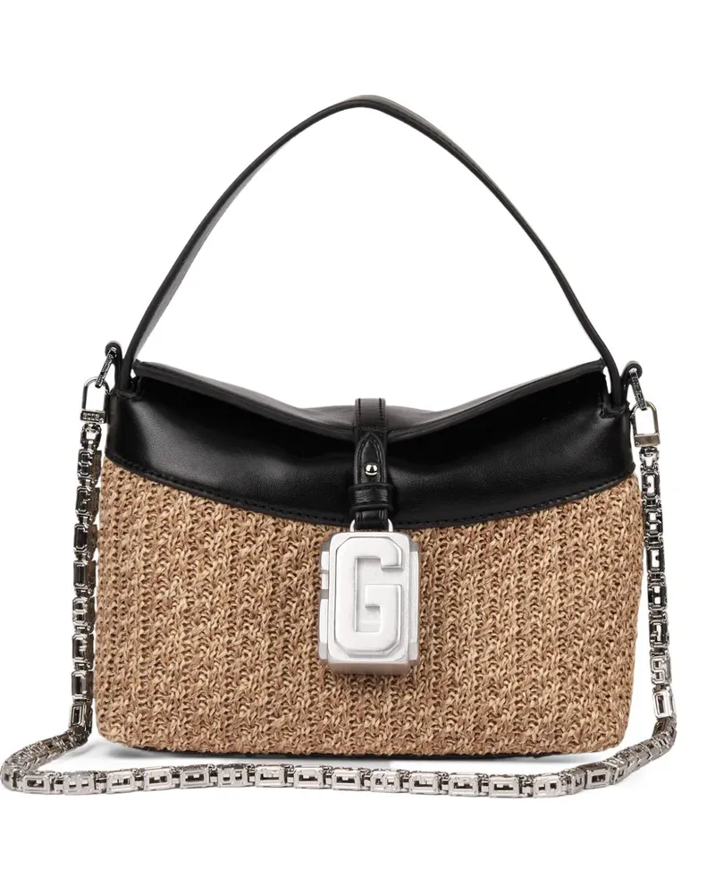 GCDS Mega Comma Schultertasche - Nude Nude