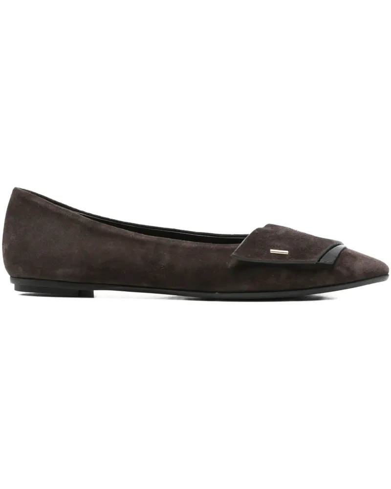 Roberto del Carlo Ballerinas mit spitzer Kappe - Braun Braun