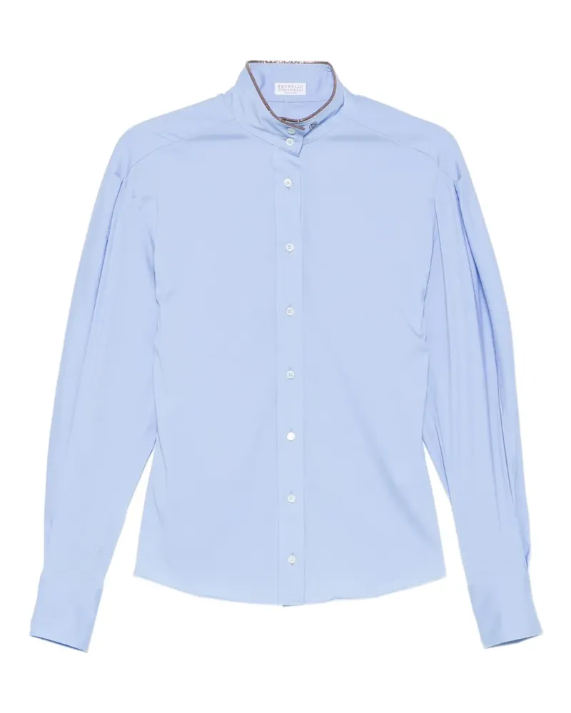 Brunello Cucinelli Hemd mit Puffärmeln - Blau Blau