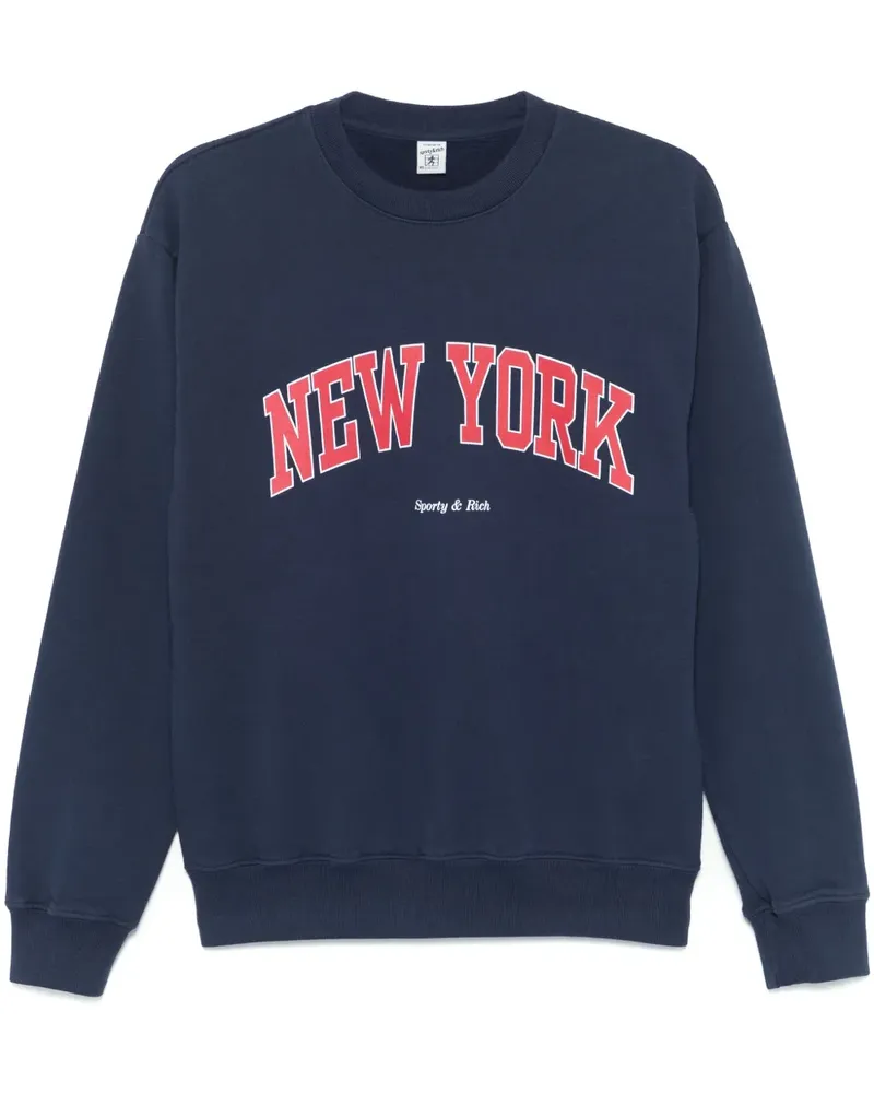 SPORTY & RICH New York Ivy Sweatshirt - Blau Blau