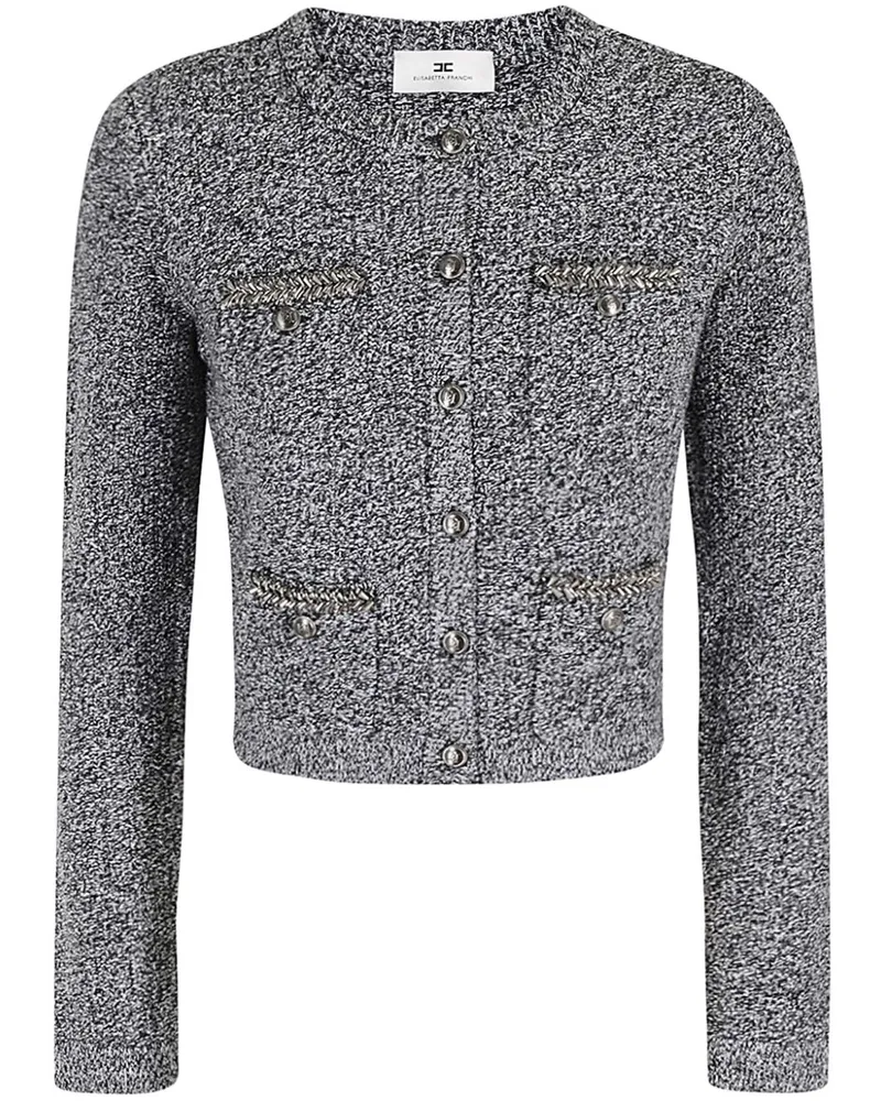 Elisabetta Franchi Bestickter Cardigan - Grau Grau