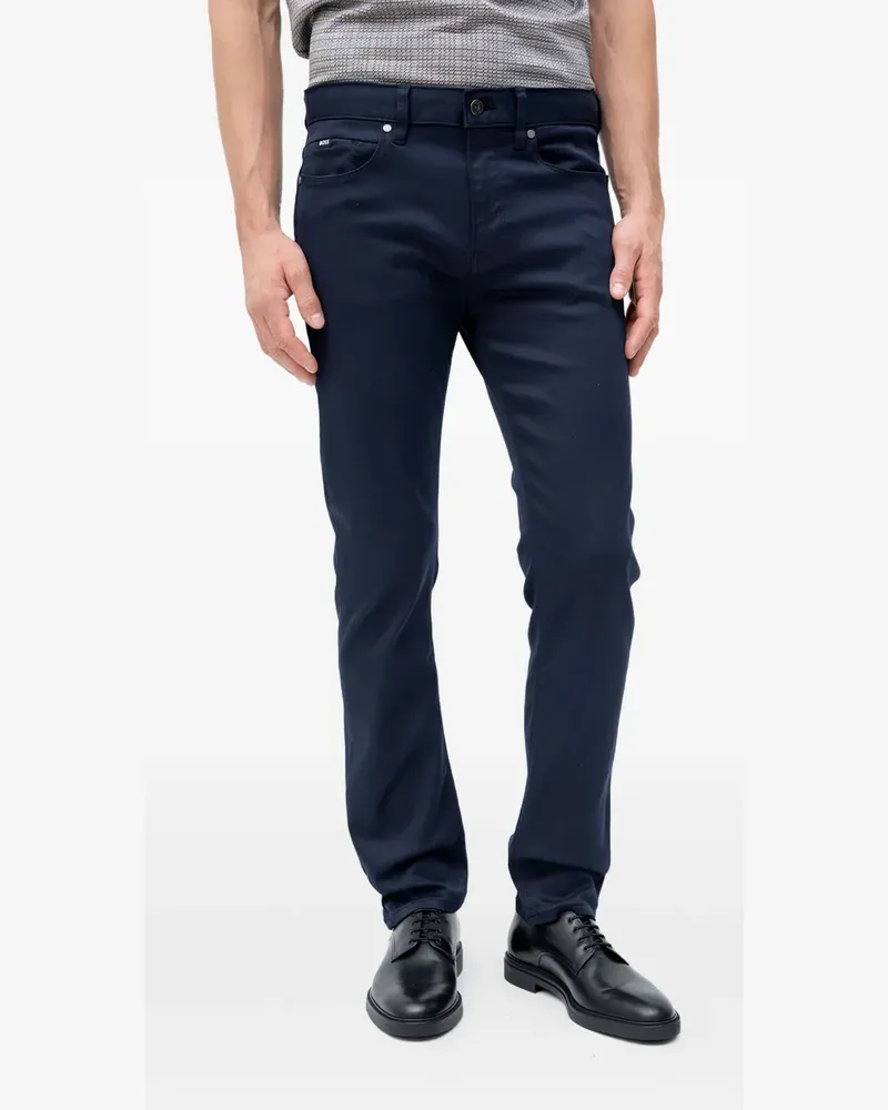 HUGO BOSS Delaware logo-patch jeans - Blau Blau