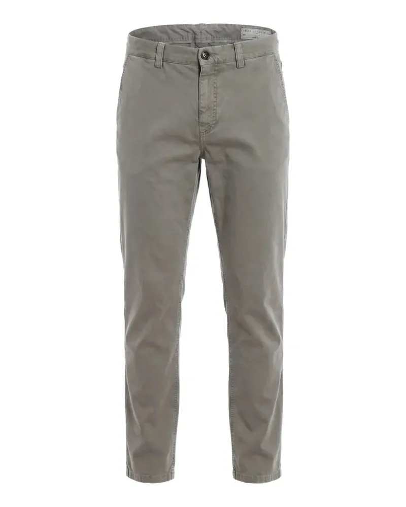 Brunello Cucinelli gabardine trousers - Grau Grau