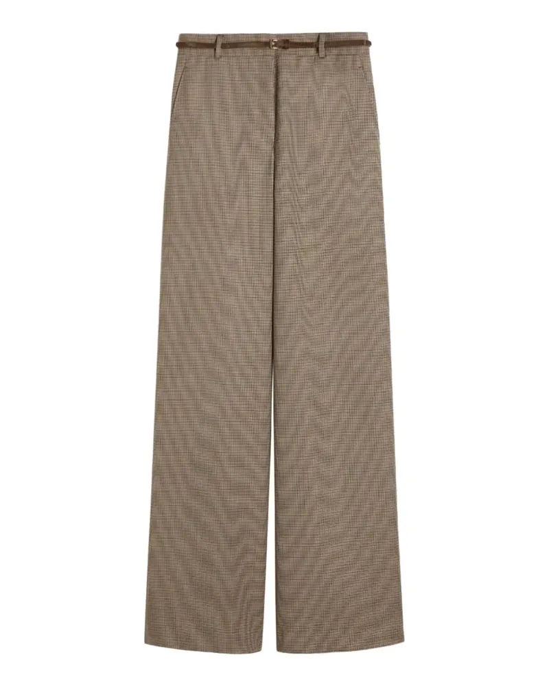 Max Mara checked belted tailored trousers - Braun Braun