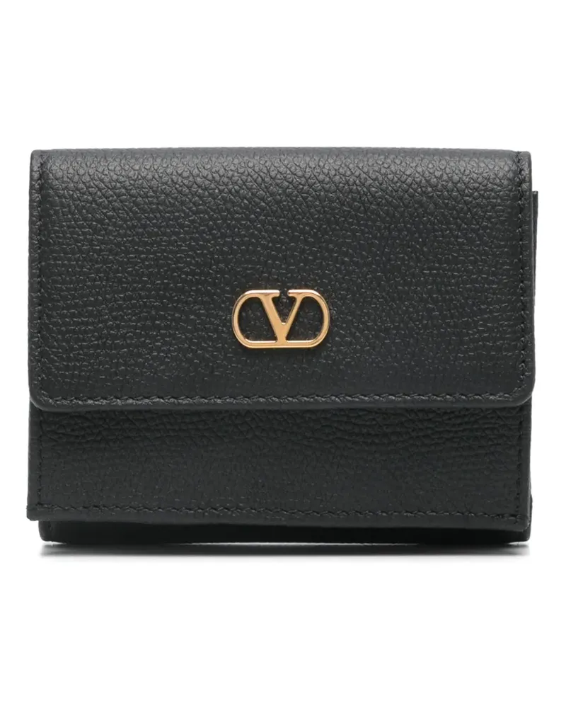 Valentino Garavani Portemonnaie mit VLogo - Schwarz Schwarz