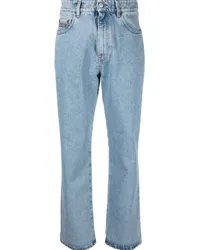 GCDS High-Waist-Jeans mit geradem Bein Blau