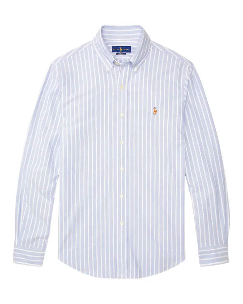 Ralph Lauren Gestreiftes Hemd mit Stickerei - Blau Blau